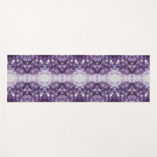 Yoga Mat Amethyst Crystals (Voorkant (horizontaal))