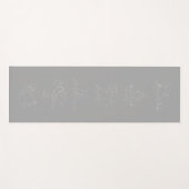 Yoga Mat ASANA, YOGA, YOGA LIFE (Voorkant (horizontaal))