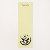 YOGA mat, bleek geel Yogamat (Voorkant)