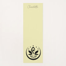 YOGA mat,  bleek geel