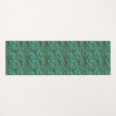 Yoga Mat - Blue And Gold Pattern (Achterkant (horizontaal))