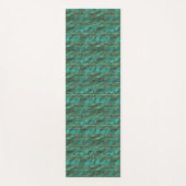 Yoga Mat - Blue And Gold Pattern (Voorkant)