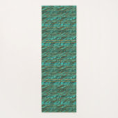 Yoga Mat - Blue And Gold Pattern (Achterkant)