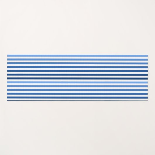 Yoga Mat - Blue Stripes (Voorkant (horizontaal))