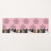 Yoga Mat Cat Crowd w/Swirls (Achterkant (horizontaal))