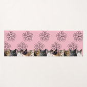 Yoga Mat Cat Crowd w/Swirls (Voorkant (horizontaal))