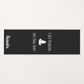 Yoga Mat Cool Fun Grappige Yogi Grap Typography Hu (Voorkant (horizontaal))