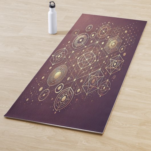 Yoga Mat: Deep Plum Gradient Design Yogamat (In situ)