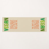 Yoga Mat Exercise Vegan Your Body Quote (Voorkant (horizontaal))