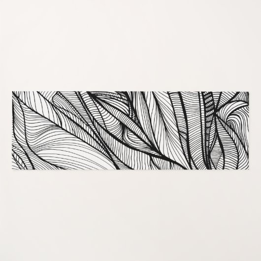 YOGA MAT feat. hand-drawn line art both sides (Voorkant (horizontaal))