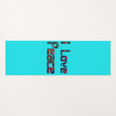 Yoga Mat for Peace Love and Unity (Voorkant (horizontaal))