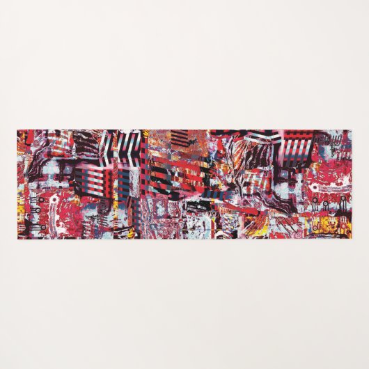 Yoga Mat – Fragmented Pulse (Achterkant (horizontaal))