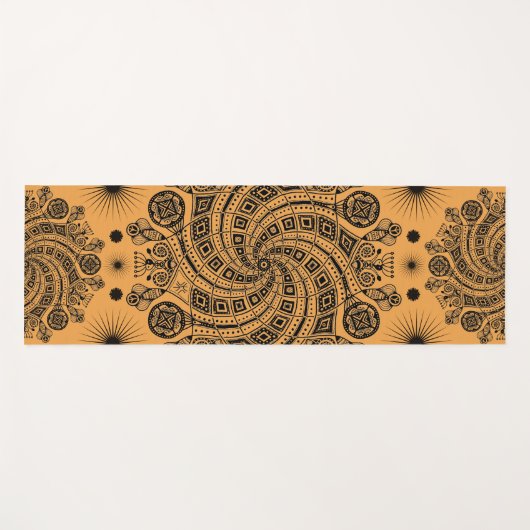 Yoga Mat "Geduld" (handgetekend) (Voorkant (horizontaal))