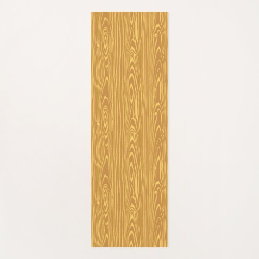Yoga Mat, gesimuleerd houten paneel Yogamat (Voorkant)