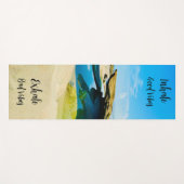 Yoga mat Goede Vibes kustlijn strand mat (Voorkant (horizontaal))