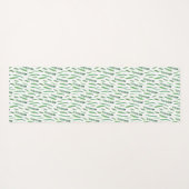 Yoga Mat - Green Leaves Pattern (Achterkant (horizontaal))