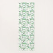 Yoga Mat - Green Leaves Pattern (Achterkant)