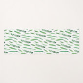 Yoga Mat - Green Leaves Pattern (Voorkant (horizontaal))