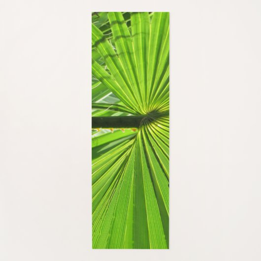 Yoga Mat - Green Palm Leaf (Voorkant)