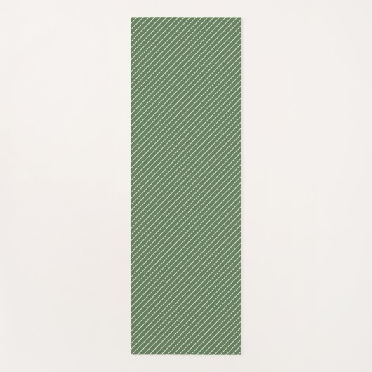 Yoga Mat - Green Stripe Patterns (Voorkant)