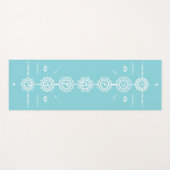 Yoga mat guide 7 Chakraan blue design (Voorkant (horizontaal))