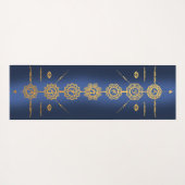 Yoga mat guide 7 Chakras gouden design (Achterkant (horizontaal))