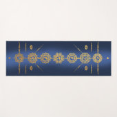 Yoga mat guide 7 Chakras gouden design (Voorkant (horizontaal))