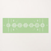 Yoga mat guide 7 Chakras green design (Achterkant (horizontaal))