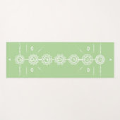 Yoga mat guide 7 Chakras green design (Voorkant (horizontaal))