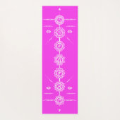  Yoga mat guide 7 chakras roze design (Achterkant)