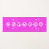  Yoga mat guide 7 chakras roze design (Voorkant (horizontaal))