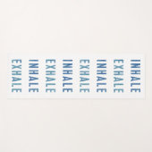 Yoga Mat, inhale, exhale, ademhalen, quote Yogamat (Voorkant (horizontaal))