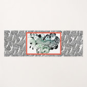 Yoga Mat JAPANESE WAVE PATROON MET VIS (Voorkant (horizontaal))