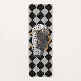 Yoga Mat Lazy Cat Diamond Hatch