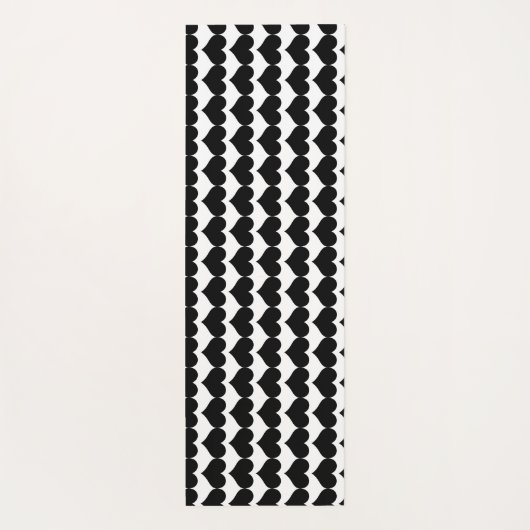 Yoga Mat Lazy Cat w/Hearts (Achterkant)