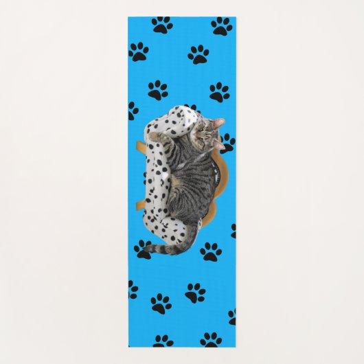 Yoga Mat Lazy Cat w/Paws (Voorkant)