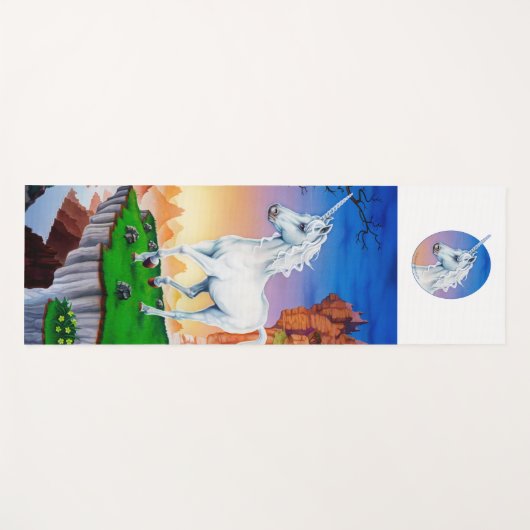 Yoga mat magie fantasy unicorn (Voorkant (horizontaal))