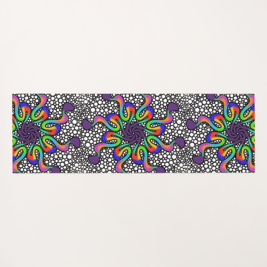 Yoga mat mandala kunst oefening pad (Achterkant (horizontaal))