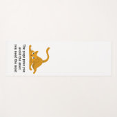 Yoga Mat met grappig citaat en kat (Voorkant (horizontaal))