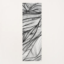 YOGA MAT met handgetekende lijnkunst aan beide zij