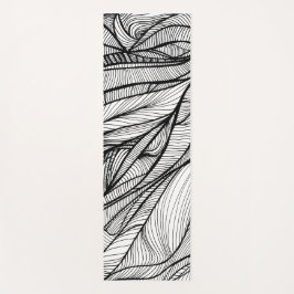 YOGA MAT met handgetekende lijnkunst aan beide zij