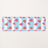 Yoga mat met hart patroon ontwerp (Achterkant (horizontaal))