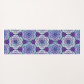 Yoga Mat met juweelgetinte mandala (Achterkant (horizontaal))