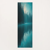 Yoga Mat Met Misty Lake (Achterkant)