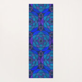 Yoga mat met rijke juweel-getinte mandala (Achterkant)