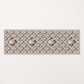 Yoga Mat met  roze hellebores (Voorkant (horizontaal))