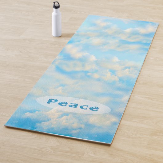 Yoga Mat met Vreedzame Wolken (In situ)