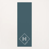 Yoga Mat | Modern Geometrisch Initiaal Monogram (Voorkant)