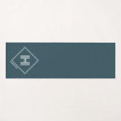 Yoga Mat | Modern Geometrisch Initiaal Monogram (Voorkant (horizontaal))