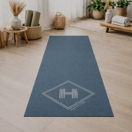 Yoga Mat | Modern Geometrisch Initiaal Monogram